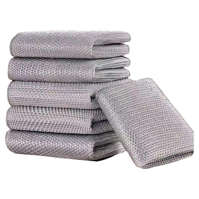 钢丝洗碗布加厚双面网格厨房专用