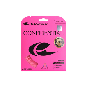 Solinco索林科网球线粉色五角聚酯硬线耐打旋转Confidential Soft