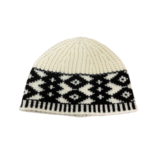 菱形拼色复古极简风毛线帽子女冬ins撞色针织编织冷帽户外登山韩