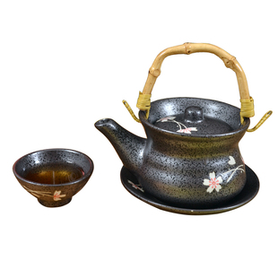 花茶茶壶鲜汤壶单人茶具日式汤壶海鲜壶泡花茶陶瓷茶具套装创意壶