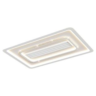 冷暖无叶风扇灯2025新款客厅灯简约现代大风力餐厅卧室一体吊扇灯