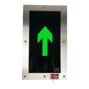 应急疏散指示全钢面圆形地埋灯led户外防水地标灯消防安全出口