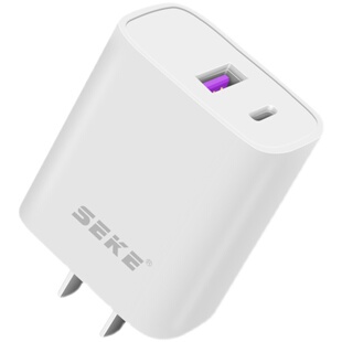 西可Q10适用于iPhone14 13 12 11 Pro max电脑iPad通用智能高速快充PD20W充电器QC3.0超级快闪充双输出充电头