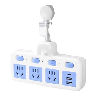 纯铜插座转换器多孔面板短线排插插板插排带USB一转多用功能插头