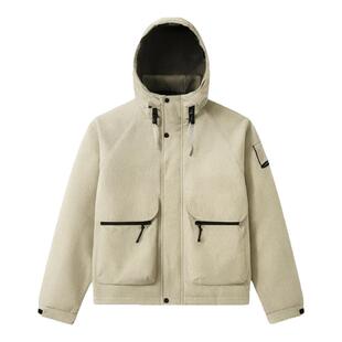 王一博同款鸭鸭羽绒服男短款冬季2024新款保暖连帽防风工装外套