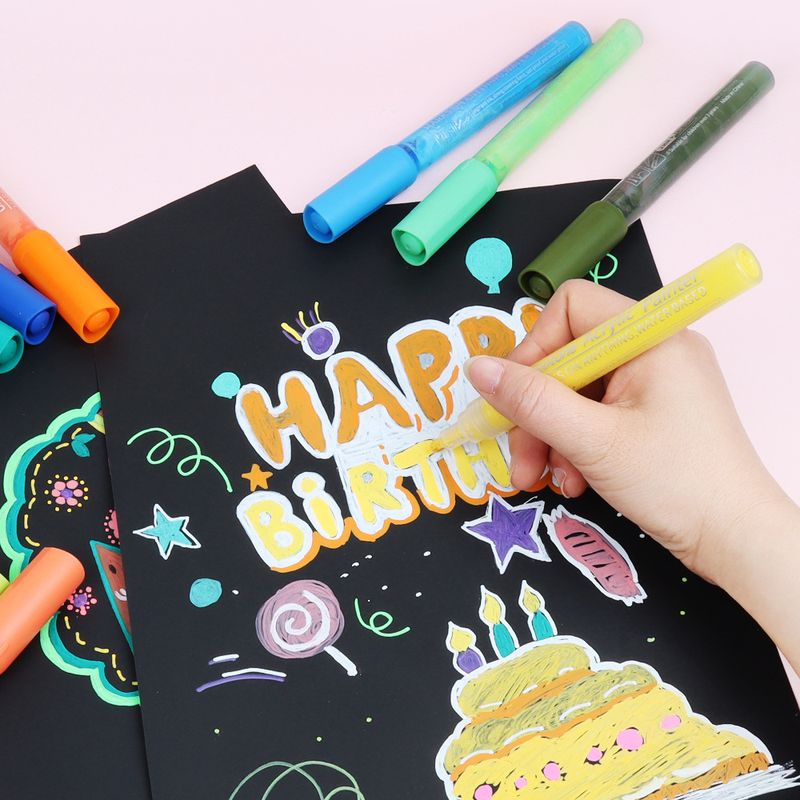 chotune丙烯马克笔1000陶瓷笔50油漆笔记漆涂鸦笔水性号补套装色