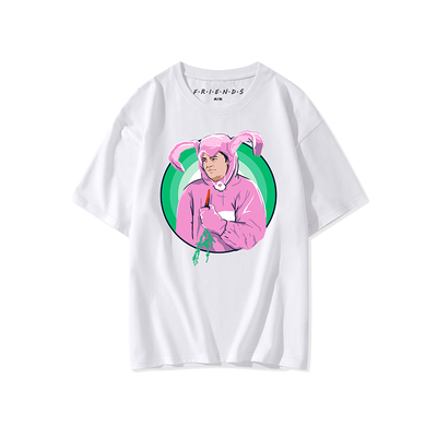 Friendsforever老友记官方限量同款钱德勒The Pink Bunny SuitT恤