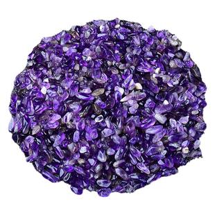 天然乌拉圭紫水晶碎石紫水晶原石头摆件供曼扎宝石裸石镶嵌收藏级