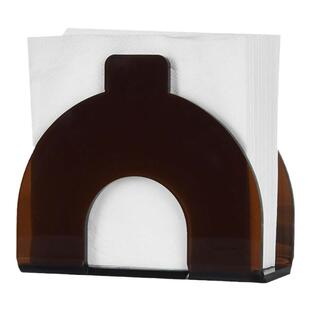 时尚彩色亚克力纸巾夹创意定制logo餐巾纸架托西餐厅咖啡馆方巾座