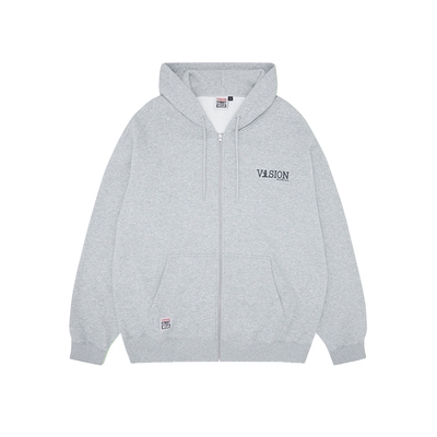 VISION宽松拉链帽衫