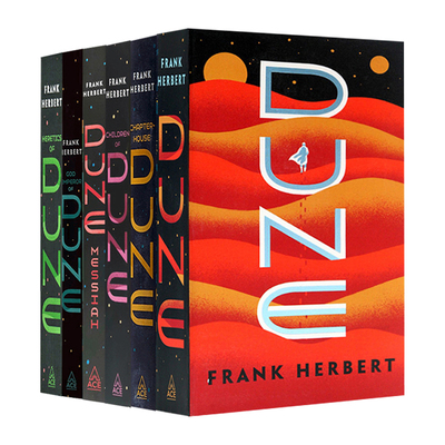 沙丘六部曲套裝英文原版 Dune Frank Herbert 弗蘭克 赫伯特 科幻冒險小說 星雲獎雨果獎 同名電影小說 進口英文原版圖書