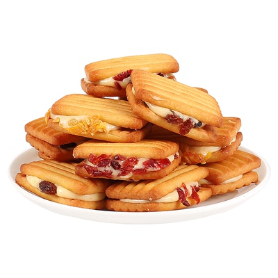 牛轧夹心奶酥蔓越莓芒果饼干零食