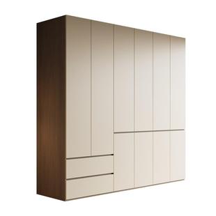 莫干山实木衣柜家用卧室一门到顶定制大衣橱爆款免拉手柜子包安装