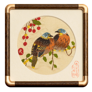 南京云锦研究所装饰画中国特色非遗工艺礼品高档家居装饰摆件摆台