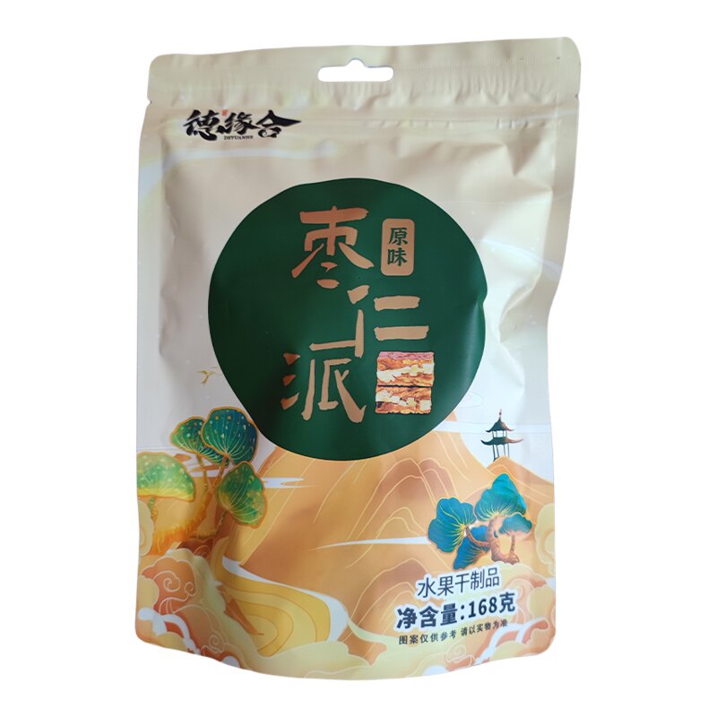 德缘合枣仁派168g红枣夹核桃仁