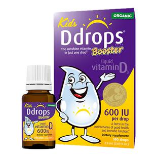 Ddrops阳光儿童维生素瓶D3滴剂600iud3一岁以上三岁vd官方旗舰店