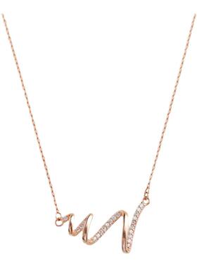 s925纯银螺旋波浪锁骨链女小众