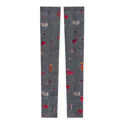 AR苗锦网纱袖套民族风时尚显瘦防护套袖女春夏透气a线AlmondRocks