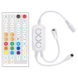 LED幻彩RGB灯带控制器调光跑马流水USB音乐律动声控无线蓝牙模块