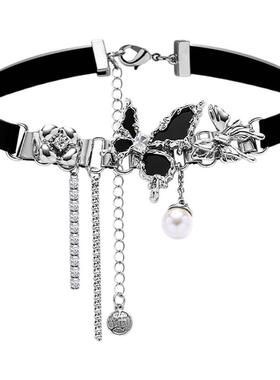 暗黑风Y2K甜酷多层皮带扣项圈