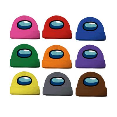 2026年新款新年帽子儿童帽子男太空狼人杀Amongus秋冬保暖内鬼ins