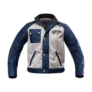 福禄车库对流层赛车服休闲复古撞色拼接运动骑行夹克薄款透气外套