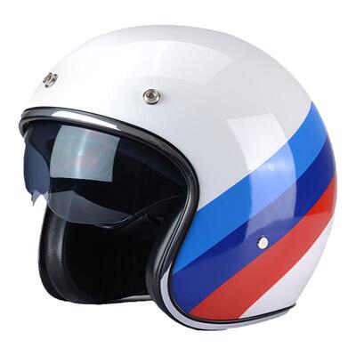 摩托车头盔内镜盔复古骑行半盔