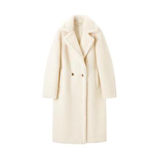 TKY SHOP大翻领长款外套女2025冬季新款气质高级感羊毛大衣厚外套