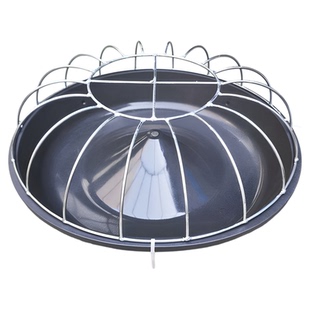 全新圆形加厚鸡槽特厚牛筋补料槽盆不锈钢喂鸡食槽自动喂食养殖盆