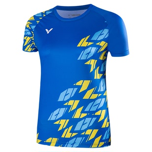 特价断码victor胜利羽毛球服女款T恤速干专业比赛运动服威克多