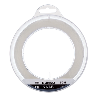 山口SUNKO碳素线船钓前导线海钓铁板子线超强耐磨金枪石斑鱼碳线
