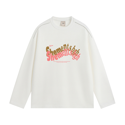 GKKRT潮牌字母印花长袖T恤