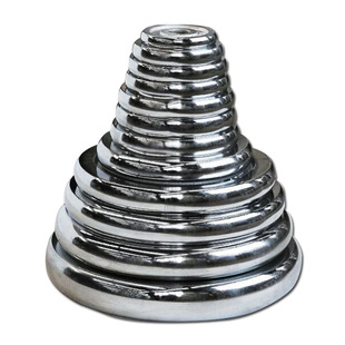 纯铁大重量电镀哑铃片10公斤5kg1.25/20小孔杠铃片钢铁饼男女健身