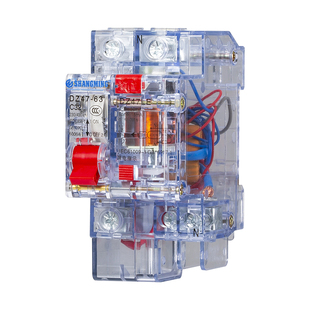 上海人民透明漏电保护器DZ47LE-32A3p+n空开2P63A漏保断路器40A