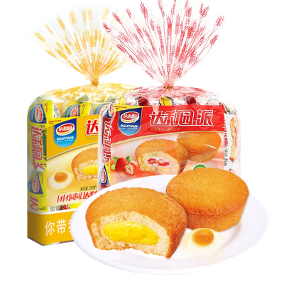 达利园蛋黄派草莓派注心派夹心糕点点心早餐网红零食独立包装整箱
