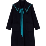 Oece复古小香风外套2022冬新款女气质花呢外套小个子