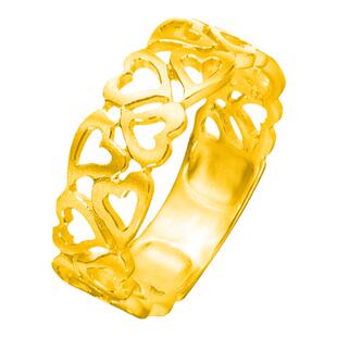 justgold镇金店热爱黄金戒指1705781Y