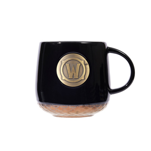 Blizzard暴雪官方游戏周边魔兽世界LOGO浮雕铜章马克杯陶瓷杯