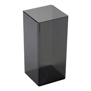 黑色透明花瓶方形花桶加厚PET塑料水桶插花瓶容器花店家居摆件