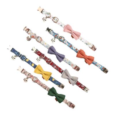 狗狗进口印花低敏亲肤蝴蝶结项圈