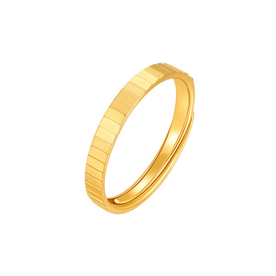明牌珠宝黄金幸福齿轮戒指