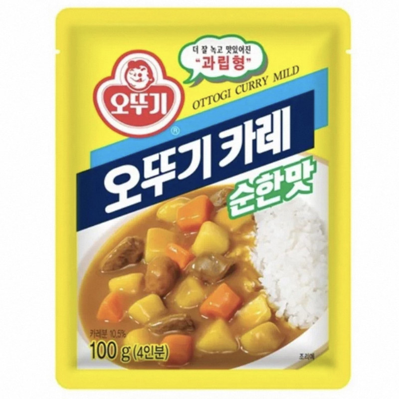 不倒翁韩国进口原味咖喱粉微辣咖喱酱咖喱饭餐饮用家用