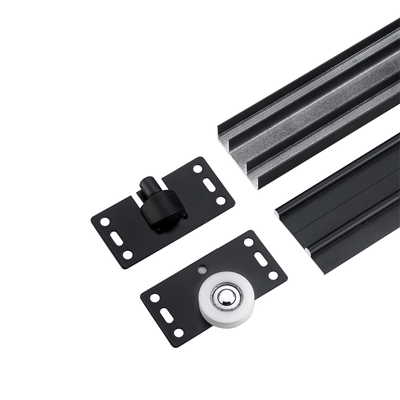 免开槽加厚趟门双衣柜移门轨道