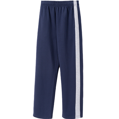 冬加绒一道宽杠校服裤直筒收口