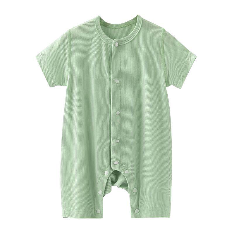 莫代尔婴儿衣服短袖包屁衣夏季薄款空调服夏天男女宝宝连体衣夏装