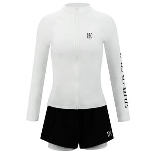 【于文文同款】BE范德安冲浪系列分体泳衣女长袖套装保守度假温泉