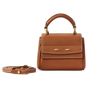 Fabrique 雾面/纳帕牛皮配肩带翻盖公文包mini迷你小包耳机包包挂