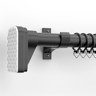 免打孔伸缩晾衣杆窗帘杆衣柜支撑架卫生间挂凉衣不锈钢收缩浴帘杆