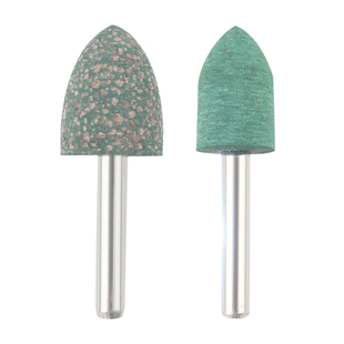 DAP橡胶打磨头圆柱磨头芝麻小子弹T形打磨头除锈抛光6柄十个装