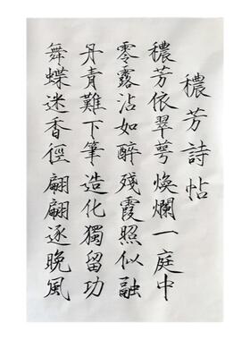瘦金体江湖体秾芳诗帖书法代写